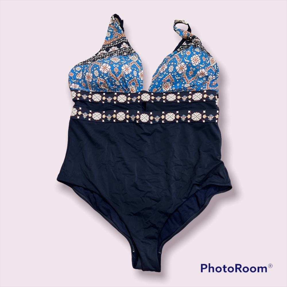 Patterned One Piece Swimsuit